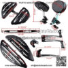 Adjustable Rider Backrest Adapter Metal Stand Mounting Kit Driver Passenger Floorboards Brake Arm Lever Peg Lever Toe Rear Heel Shifter Pedal Shift Linkage Set Compatible with Harley Touring 2009-2013 - Image 2