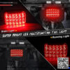 Led Tail Light Red Lens ATV Taillight Brake Lights Compatible with Yamaha Grizzly Big Bear Bruin Kodiak Wolverine Rhino Viking, Replacement for 5km-84710-01-00 - Image 2