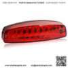 LED Rear Brake Tail Light Red Motorcycle Taillight Compatible with 50cc 70cc 90cc 110cc 125cc Scooter Moped Quad Taotao Sunl JCL Coolster Roketa Kazuma Chinese Atvs