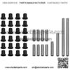 Heavy Duty HDPE A-Arm/Control Arm Bushing Kit for OE Arms for Polaris Ranger XP 900 / XP 900 Crew (2013+) - Front and Rear - Stronger Than Stock