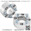 RockTrix - 2 inch ATV Wheel Spacers (4x110, 74mm Bore, 10x1.25 Studs Nuts) Compatible with Honda Yamaha Suzuki Bombardier (Read Listing for Year Model Info) UTV V3 50mm Silver 4pcs - Image 4