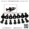 30pc 8mm Plastic Black ATV Fender Clips for Suzuki King Quad Vinson Honda Acura, Honda Rancher,Foreman,TRX, Kawasaki Brute Force and More - Image 2