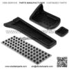 4pcs Car Fuel Brake Clutch Pedal Cover for W203 W204 W210 W211 W212 CE - Image 3