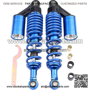 320MM REAR AIR SHOCK ABSORBERS FITS GY6 SCOOTER ELECTRIC SCOOTER ATV GO KART QUAD DIRT SPORT BIKES UNIVERSAL MOTORCYCLE - BLUE