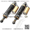 2 Pcs 320mm Motorcycle Adjustable Air Shock Absorber For Honda Suzuki Kawasaki Yamaha Dirt Bike Go Kart ATV Dual Sport Street Bike, Black & Gold