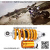 Front Rear Shock Absorber,Universal Shock Absorber Suspension Damper Front/Rear 240mm W/Air Tank Fit for Motorcycle ATV Off Roader - Image 3