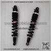 Suspension Shock 2 Pieces New 10mm Spring 400mm Rear Suspension Shock Absorber for ATV Quad Replace Motorcycle Black for Bike   car (Color : Black Silver) - Image 2