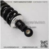 Suspension Shock 2 Pieces New 10mm Spring 400mm Rear Suspension Shock Absorber for ATV Quad Replace Motorcycle Black for Bike   car (Color : Black Silver) - Image 5