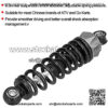 8.3in Shock Absorbers Rear Suspension Adjustable Spring Pressure Universal Rear Suspension Damper for Motorcycle Scooter ATV for Auto Shock Absorbers - Image 5