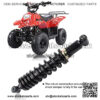 Motorcycle Shock Absorber High Driving Performance Stainless Steel Black 360mm 14.2in ATV Motorcycle Shock Absorber Universal for Front Rear Suspension Strut Shock Suspension - Image 4