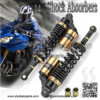 Motorcycle Shock Absorber 1 Pair Universal 360mm 14" Motorcycle Rear Air Shock Absorbers Suspension Fit for Yamaha/Fit for Suzuki Fit for ATV Dirt Bike Motorcycle Shock Absorber - Image 2
