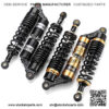 Motorcycle Suspension Strut Motorcycle Shocks Pair Universal 280/320/340/360/380mm Motorcycle Air Shock Absorbers Rear Suspension for ATV Scooter Dirt Pit Street Bike (Color : 280mm Black) - Image 2