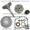 Clutch Kit for Yamaha 660 YFM660 2002-2008, 660 YXR660 2004-2007, Primary Clutch/Wet Clutch Cover Housing/Shoe Carrier/Bearing/Gasket/Flange Nuts/Oil Seal/Oil Filter