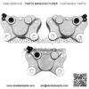 Front Left Right & Rear Brake Calipers for Arctic Cat ATV 250 300 375 400 454 500 with Pads 0402-011 0402-010 0402-011