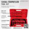 10pcs Solid Valve Spring Compressor, Automotive Compression C-Clamp Tool Service Kit for Motorcycle, ATV, Car, Small Engine Vehicle Equipment - Image 2