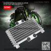 125Ml Aluminum Motorcycle Engine Oi- Aluminum 125ml Engine OiCooling Radiator for 125CC-250CC Motorcycle Dirt Bike ATV Transmission Oil Cooler(Silver) - Image 2