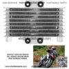 125Ml Aluminum Motorcycle Engine Oi- Aluminum 125ml Engine OiCooling Radiator for 125CC-250CC Motorcycle Dirt Bike ATV Transmission Oil Cooler(Silver) - Image 4