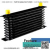 10 Row AN10-10AN OiKit Universal Engine Transmission Aluminium Alloy Black Usable Comes With 2 Fuel Lines - Image 2
