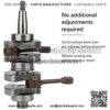 Outboard Motor Crankshaft Assembly, 63V?11400?00 Aluminium Outboard Motor Crankshaft Assembly Aluminium Marine Engine Accessory for YMH Stroke Marine Outboard Engine. - Image 2