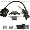 Rear Brake Master Cylinder Caliper Assembly for 50cc 70cc 90cc 110cc 125cc Chinese ATV Quad Scooter Taotao 110cc Boulder B1 Coolster 3050HD - Image 2