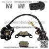 Rear Brake Master Cylinder Caliper Assembly for 50cc 70cc 90cc 110cc 125cc Chinese ATV Quad Scooter Taotao 110cc Boulder B1 Coolster 3050HD - Image 3