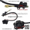 Rear Brake Master Cylinder Caliper Assembly for 50cc 70cc 90cc 110cc 125cc Chinese ATV Quad Scooter Taotao 110cc Boulder B1 Coolster 3050HD - Image 4