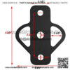 3-Way Trailer Hitch Adapter Receiver Hitch for Lawn Mower Three Way ATV Hitch Attachments for Golf Cart Garden Tractor Flat Towing Tow Ball Mount Lawn Mower Chain and Tow Strap (1) - Image 2