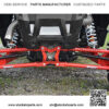Heavy Duty Round Tubed Rear Radius Arms/Rods for Polaris RZR XP 1000 / XP 4 1000 (2014+) - Red | Will Not Fit With Polaris Rear Bumpers - Image 4