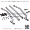 Rear Radius Bars for Polaris RZR XP 4 1000 EPS TURBO 2014-2017, Carbon Steel High Clearance Rear Upper & Lower ATV Rods A-Arm Set