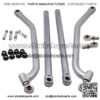 Rear Radius Bars for Polaris RZR XP 4 1000 EPS TURBO 2014-2017, Carbon Steel High Clearance Rear Upper & Lower ATV Rods A-Arm Set - Image 2