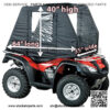 Raider 02-1400 Black Universal Heavy Nylon ATV Cab Enclosure and Cabin Cover - Image 2