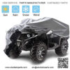 ATV Cover 6 Layers All Weather Waterproof , Heavy Duty Quad 4 Wheelers Cover, Outdoor Protection from Wind UV Sun Snow Rain, Universal Fit XXXL (100x43x48 inch)