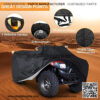 Custom Indoor ATV Cover Universal fit Polaris Sportsman Yamaha Grizzly Wolverine YFZ Honda Sportrax TRX Kawasaki Bayou Wheel Car Black 78.74x37.4x41.73 inch - Image 2