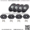Led Rock Lights for Cars Jeep Trucks UTV ATV SUV Offroad Boat Waterproof Underglow Car Neon Accent 4 Pods Trail Rig Lamp Wheel Well Light Automotive Exterior Accessories Undercarriage Lighting ??Red??