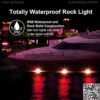 Led Rock Lights for Cars Jeep Trucks UTV ATV SUV Offroad Boat Waterproof Underglow Car Neon Accent 4 Pods Trail Rig Lamp Wheel Well Light Automotive Exterior Accessories Undercarriage Lighting ??Red?? - Image 2