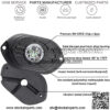 Led Rock Lights for Cars Jeep Trucks UTV ATV SUV Offroad Boat Waterproof Underglow Car Neon Accent 4 Pods Trail Rig Lamp Wheel Well Light Automotive Exterior Accessories Undercarriage Lighting ??Red?? - Image 3