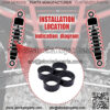 Front & Rear Suspension 2 Inch Lift Spacer Kit Compatible with Can-Am Outlander MAX 1000/1000R and 400/500/570/650 - Image 4