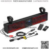 BRT26RGB ATV UTV Sound Bar System - 26 Inches Wide, IPX5 Rated Weatherproof, Bluetooth Audio, Amplified, 4 inch Speakers, 1 Inch Tweeters, USB Port, RGB Multicolor Illumination