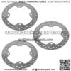 3x Front / Rear Brake Disc For Polaris Sportsman 550 2010-2014