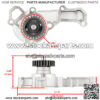 Water Pump Assembly w/ Gaskets for Kawasaki Mule 4010 KAF620 4X4 2009 2010-2020 - Image 2