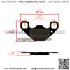 Rear Brake Pads for Polaris RZR 170 2009 2010-2020 / 0454444 0455273 - Image 2