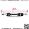 Front Right CV Joint Axle fits Can-Am 705401383 705401703 705401948 - Image 2