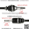Front Right CV Joint Axle fits Can-Am 705401383 705401703 705401948 - Image 3