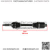 for Polaris 1380197 1380240 Rear Right / Left Complete CV Joint Axle w/ BEARIG - Image 2