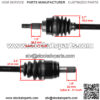Front Right CV Joint Axle for Honda 44250-HN8-A41 44250-HN8-A42 44250-HN8-A43 - Image 3
