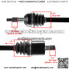 for Can-Am 705501481 Rear Left / Right Complete CV Joint Axle - Image 3