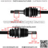 for Honda TRX420FE1 Rancher 420 4X4 ES 2014 2015 2016 Front Left CV Joint Axle - Image 3