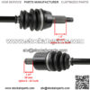Front Right or Left Complete CV Joint Axle for Polaris RZR 570 EFI 2012 - 2022 - Image 3