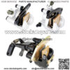 Front and Rear Brake Caliper W/Pads for Yamaha Wolverine 350 YFM350 FX 1995-2005