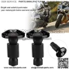 Universal Motorbike Bar Ends, 22mm 7/8inch CNC Aluminium Motorcycle Handlebar End Slider Plug Caps for Racing ATV Offroad (Black),5% coupon applied at checkout,with coupon - Image 3